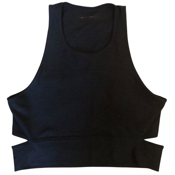 Outdoor Voices dark gray Slashback Crop Top sz L--SOLD OUT on OV site - Picture 3 of 9